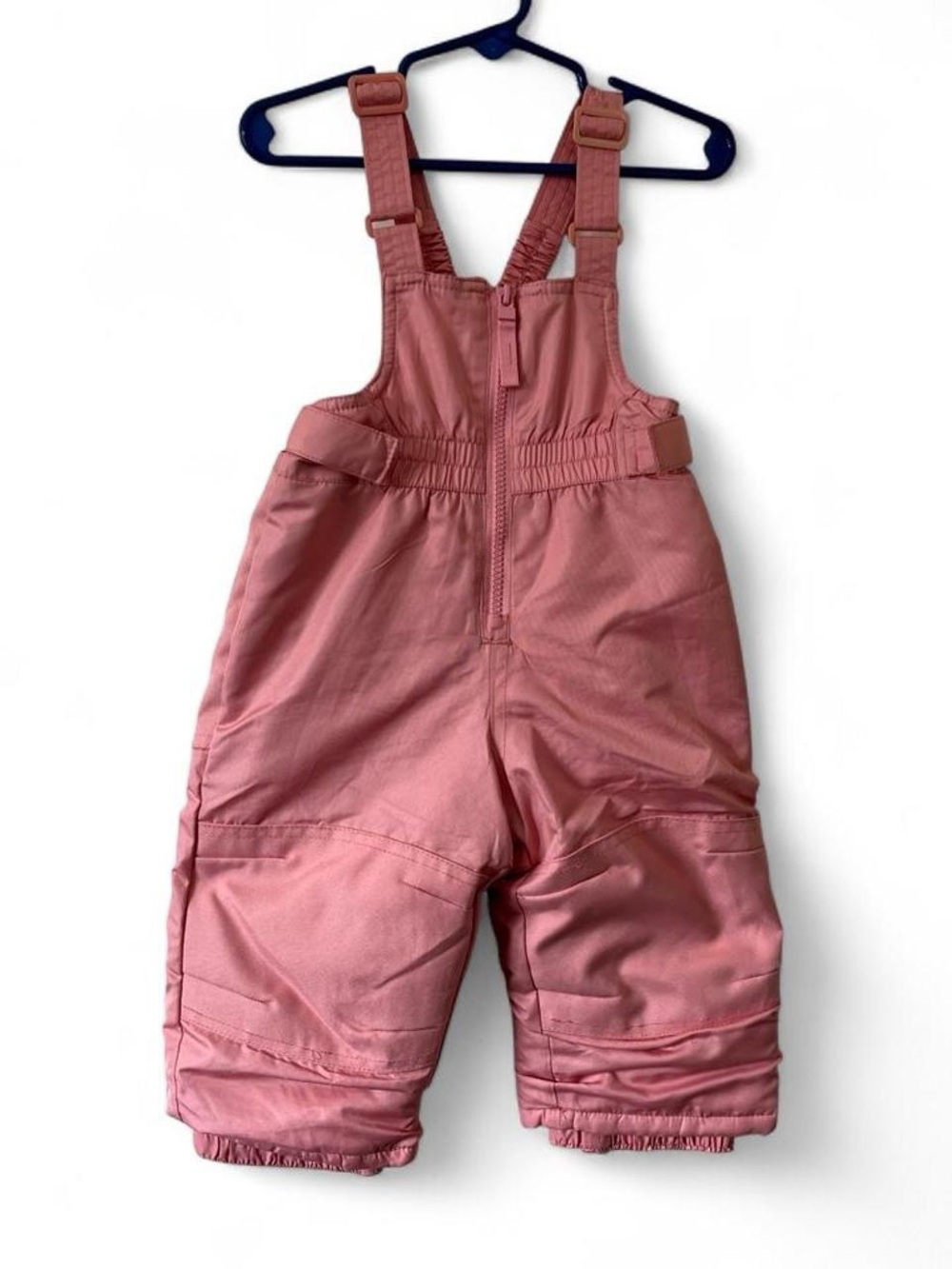 12M Girl Snow Pants Cat & Jack Snow Bib Overalls Winter Snowsuit Rose Pink Baby